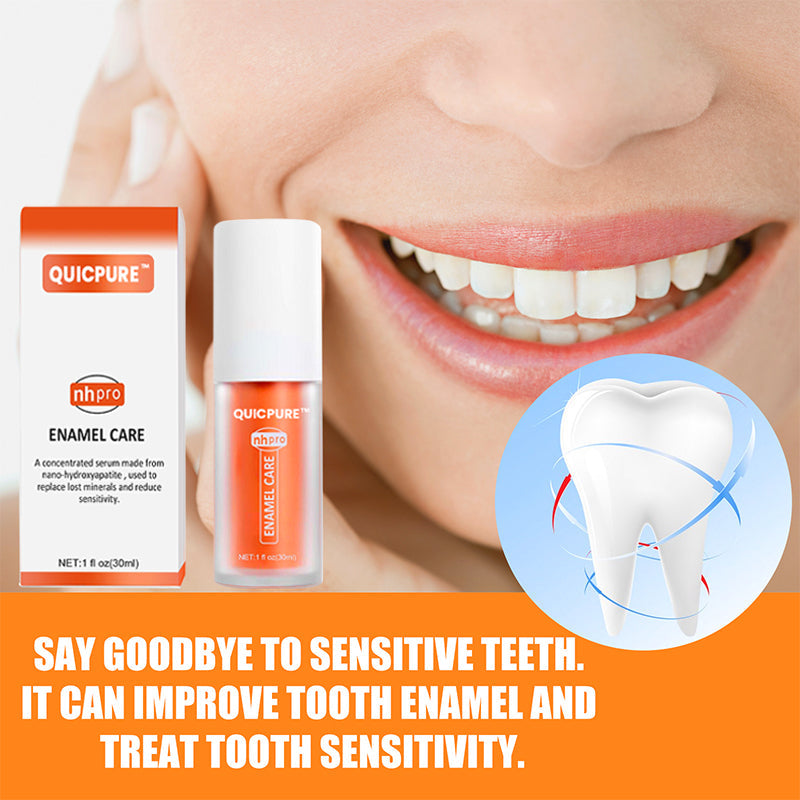 QuicPure™ Sensitivitätslinderung Zahnschmelzpflege Serum & Lila Farbkorrektur Zahnpasta Serum Set
